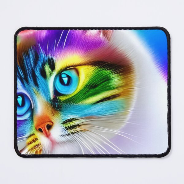 Item preview, Rainbow cute cat artwork designed and sold by The Love Quill.