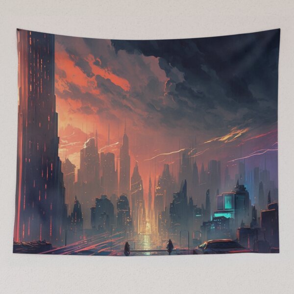 Item preview, The Glowing Metropolis designed and sold by SenseOfAwe.