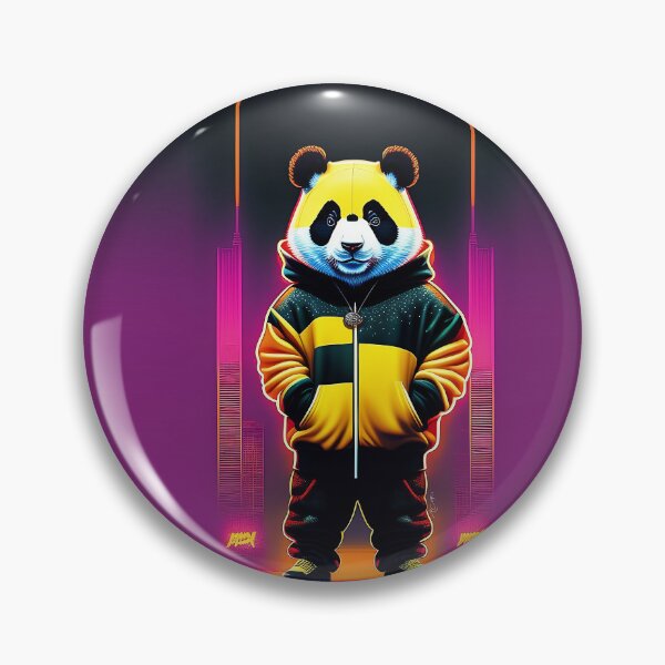 Item preview, panda hip hop style colors  designed and sold by Save Amazon Art.