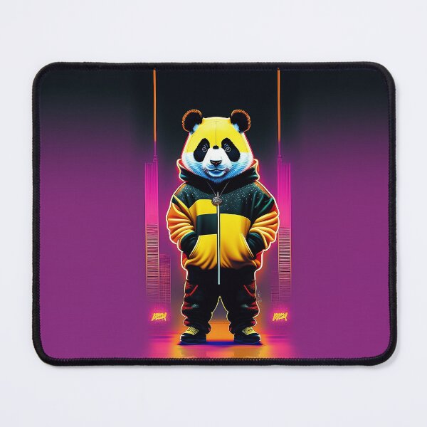 Item preview, panda hip hop style colors designed and sold by Save Amazon Art.