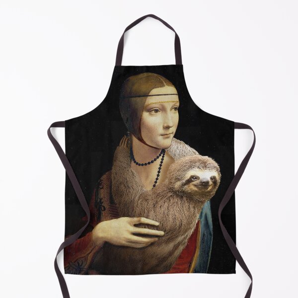 Item preview, Lady with a Sloth - A Lazy view on the famous Da Vinci's Portrait designed and sold by LT Graphic Art.