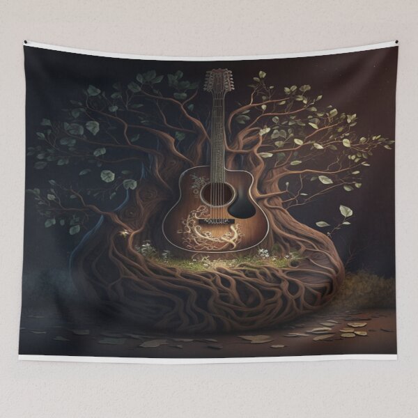 Item preview, Acoustic Guitar Tree Of Life / Unwind Art Work Design designed and sold by Unwind-Art-Work.