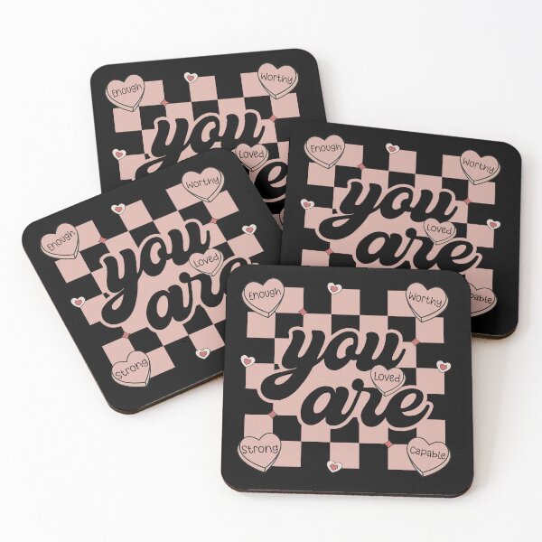 Item preview, Retro Vintage You Are Enough Loved Worthy Strong Capable designed and sold by NewAdventure.