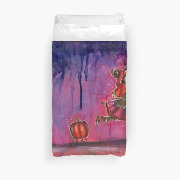 Pumpkin Run! Duvet Cover