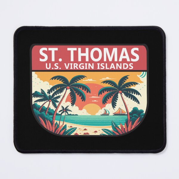 Item preview, St Thomas U.S. Virgin Islands Retro Emblem designed and sold by KrisSidDesigns.