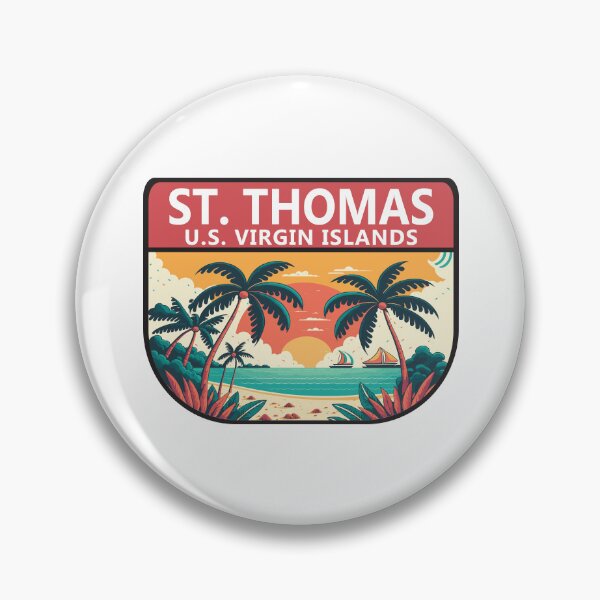 Item preview, St Thomas U.S. Virgin Islands Retro Emblem designed and sold by KrisSidDesigns.