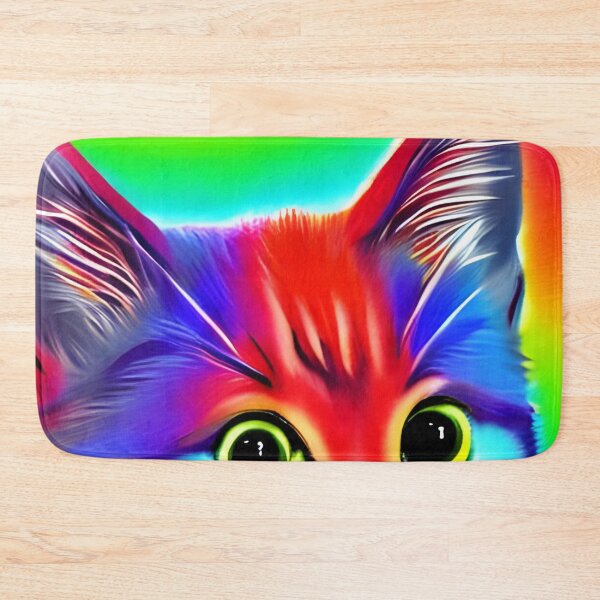 Item preview, Rainbow cute cat artwork designed and sold by The Love Quill.