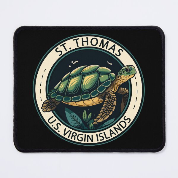 Item preview, St Thomas U.S. Virgin Islands Turtle Badge designed and sold by KrisSidDesigns.