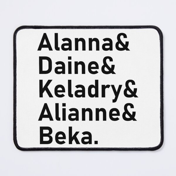 Item preview, Tortall Heroine List of Names designed and sold by Embyr Rose.