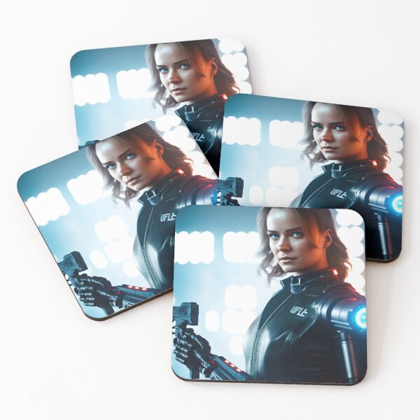 Item preview, Terminator woman cyborg with a gun. designed and sold by Maniock.