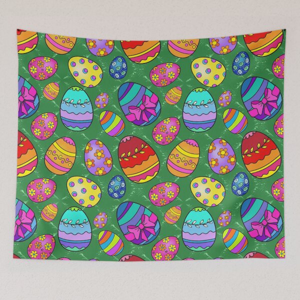 Item preview, Colorful Easter Eggs Pattern designed and sold by SiYDesigns.
