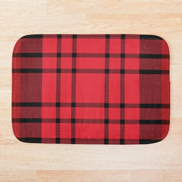 Aperçu de l'œuvre Plaid tartan rouge et noir | Motif à rayures moderne et unique pour Noël créée et vendue par TheWalnut.