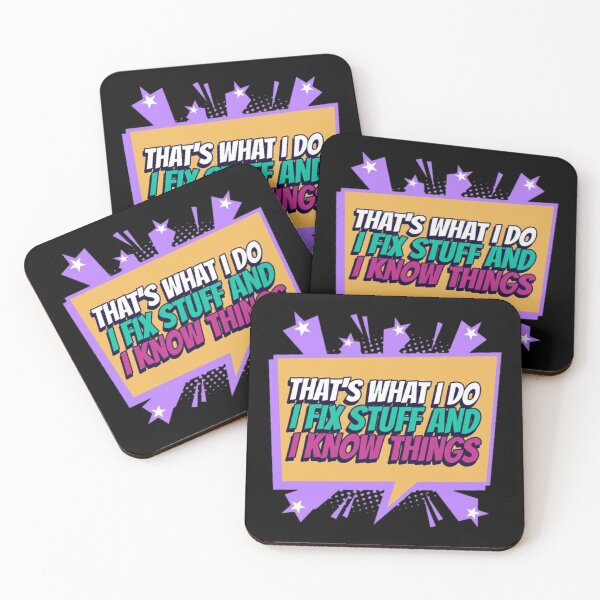 Item preview, That's what I do i fix stuff and I know things sticker designed and sold by Rodayna Elnaggar.