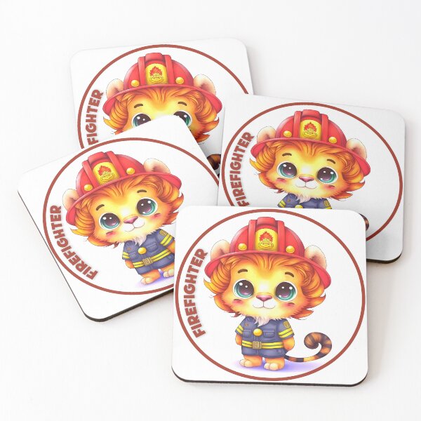 Item preview, Firefighter, sweet lion designed and sold by HarriPaloma.