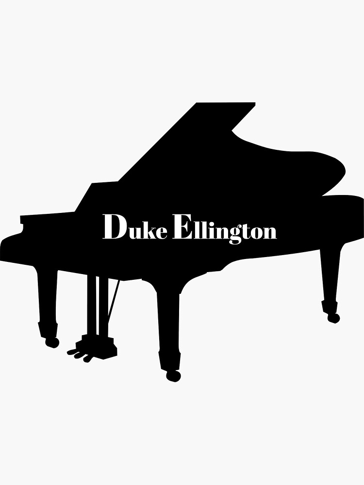 Thumbnail 3 of 3, Sticker, A Piano for Duke designed and sold by Slinky-Reebs.