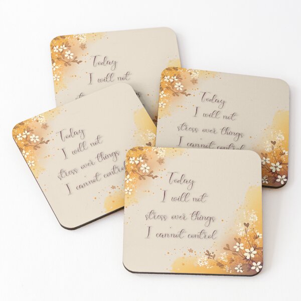 Item preview, Today I will not stress over things that I cannot control designed and sold by EmeraldeaArt.