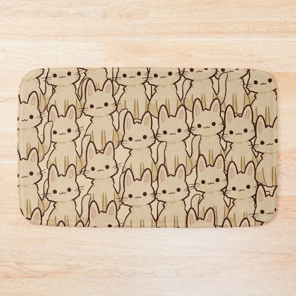 Item preview, Cute cat pattern in beige designed and sold by Patternaart.