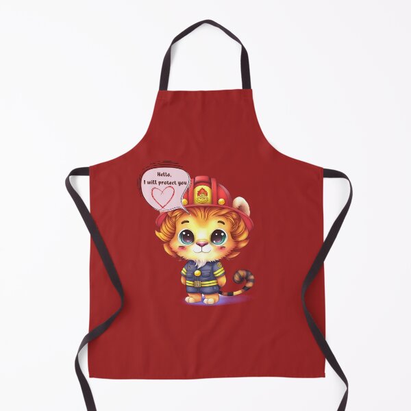 Item preview, Firefighter, i will protect you, lion designed and sold by HarriPaloma.