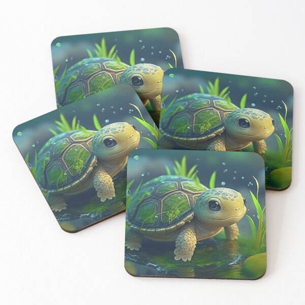 Item preview, cute turtle designed and sold by AI-Ericson.