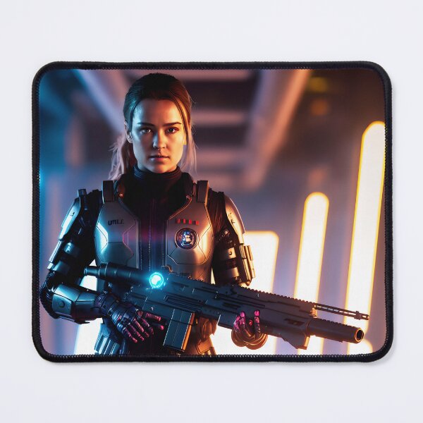 Item preview, Beautiful woman soldier cyborg. designed and sold by Maniock.