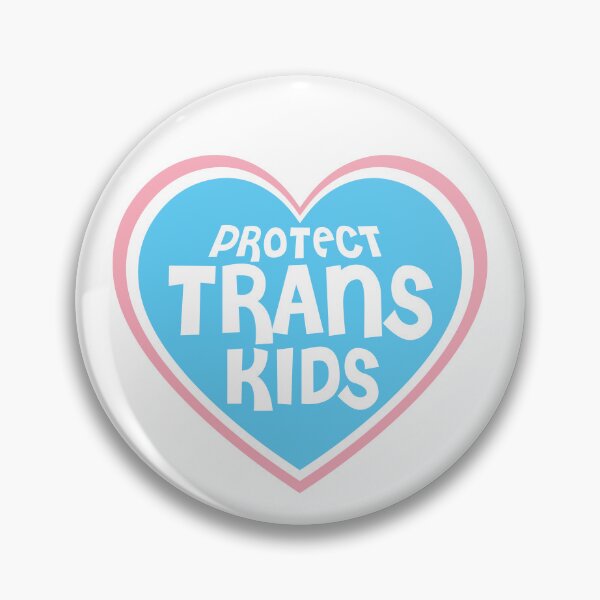Item preview, Protect Trans Kids - Heart Blue Pride designed and sold by LaLunaWinters.