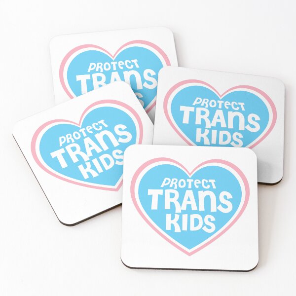 Item preview, Protect Trans Kids - Heart Blue Pride designed and sold by LaLunaWinters.