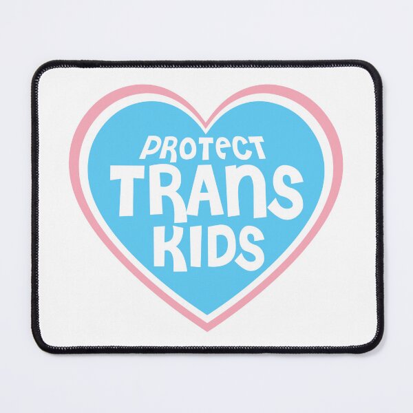 Item preview, Protect Trans Kids - Heart Blue Pride designed and sold by LaLunaWinters.