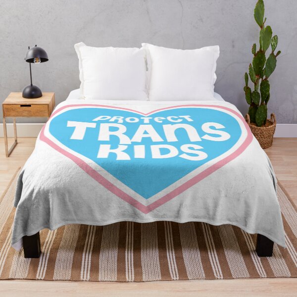 Item preview, Protect Trans Kids - Heart Blue Pride designed and sold by LaLunaWinters.