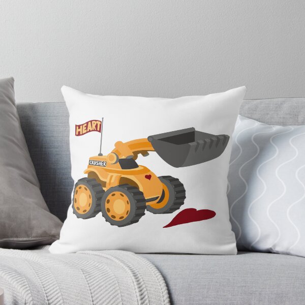 Item preview, Heart Crusher, Funny Kids digger truck | All hand drawn designed and sold by Giovanni-c.