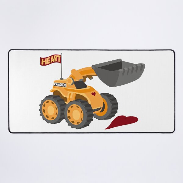 Item preview, Heart Crusher, Funny Kids digger truck | All hand drawn designed and sold by Giovanni-c.