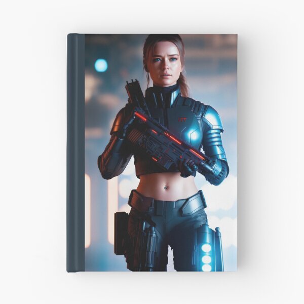 Item preview, Woman robot with a gun. designed and sold by Maniock.