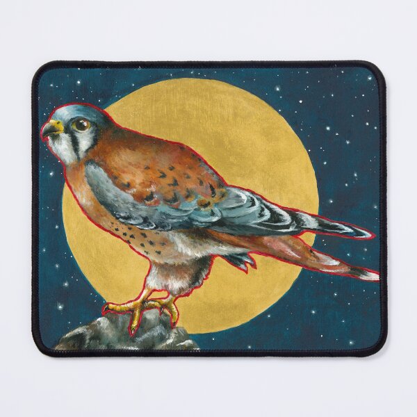 Item preview, Male American Kestrel Bird at Night designed and sold by Kelley-Art.