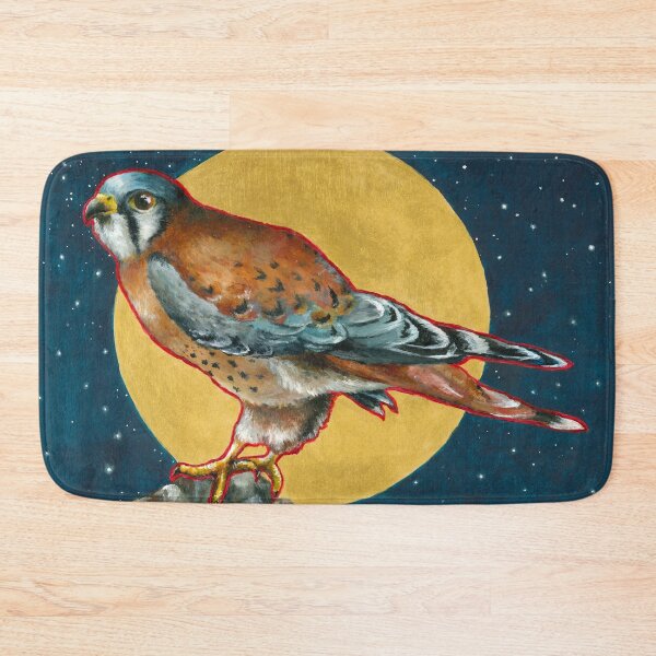 Item preview, Male American Kestrel Bird at Night designed and sold by Kelley-Art.