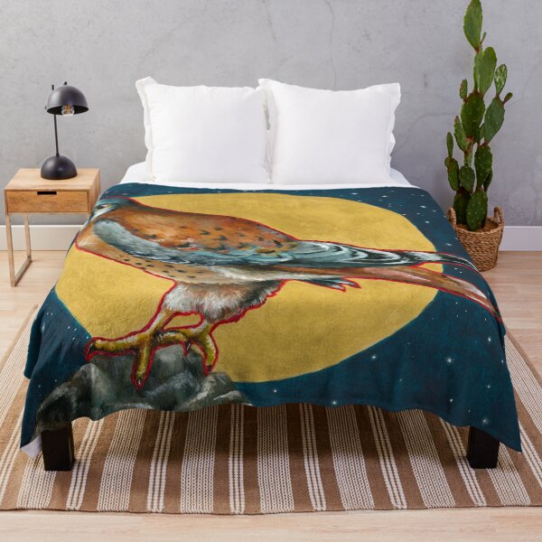 Item preview, Male American Kestrel Bird at Night designed and sold by Kelley-Art.