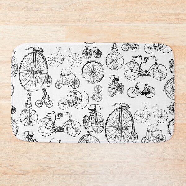 Item preview, Collection of Different Types of Bicycles - History of the Bicycle - Graphic Art designed and sold by Loving Nature Gifts.