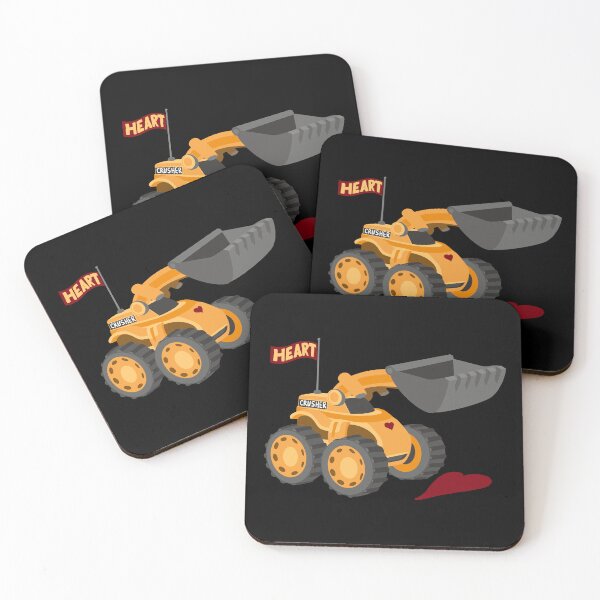 Item preview, Heart Crusher, Funny Kids digger truck | All hand drawn designed and sold by Giovanni-c.