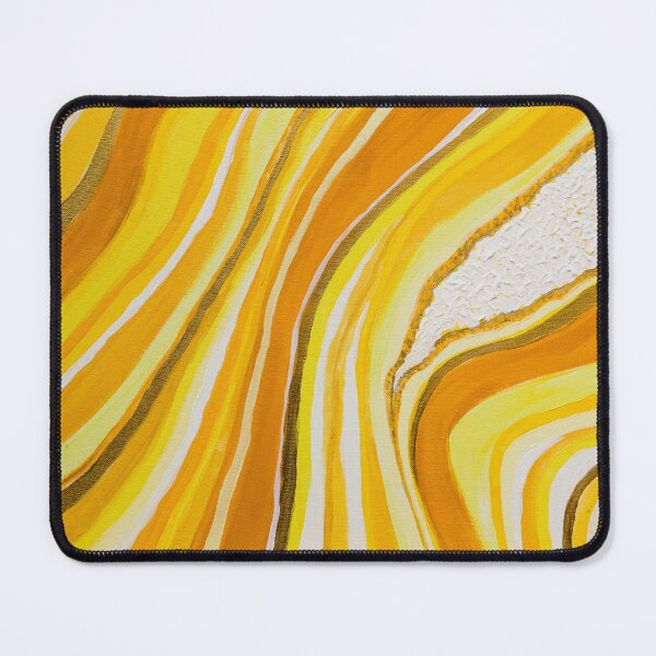 Artikelvorschau, Gelbe Geode inspirierte Malerei entworfen und verkauft von colormemichelle.