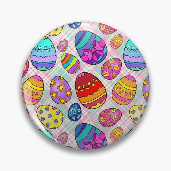 Item preview, Colorful Easter Eggs Plaid Pattern designed and sold by SiYDesigns.