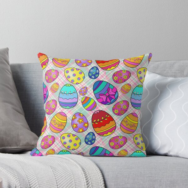 Item preview, Colorful Easter Eggs Plaid Pattern designed and sold by SiYDesigns.