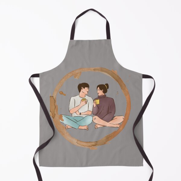 Item preview, Coffee cute couple with a cup of coffee designed and sold by BloomingByL.