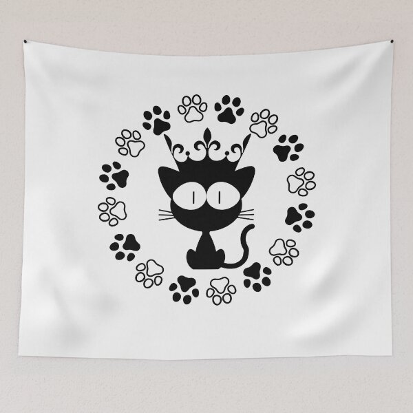 Item preview, black cat designed and sold by GorLorLar.
