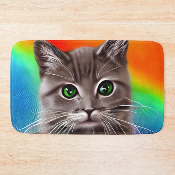 Item preview, Rainbow cute cat artwork designed and sold by The Love Quill.