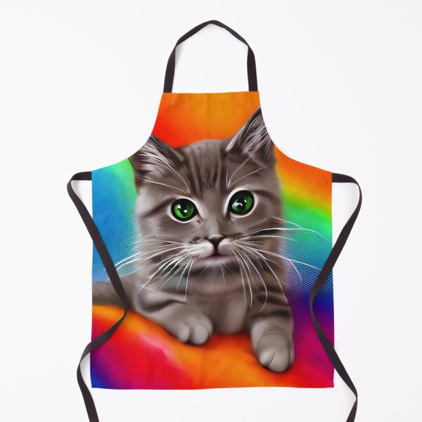 Item preview, Rainbow cute cat artwork designed and sold by The Love Quill.