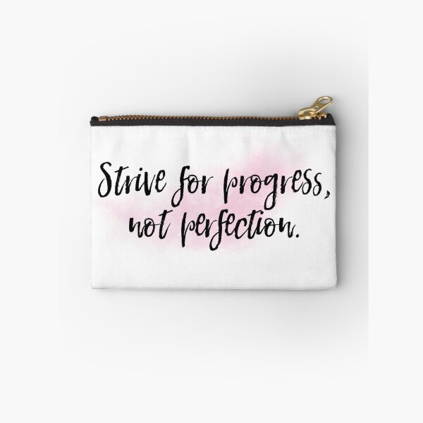Item preview, "Strive for progress, not perfection." - Motivational quote designed and sold by Angelina Werner.