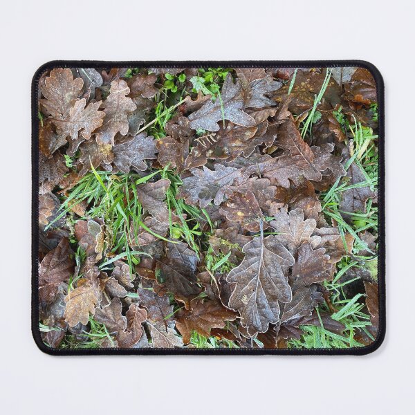 Item preview, Frosted Dead Leaves on Grass designed and sold by Sinemathk.