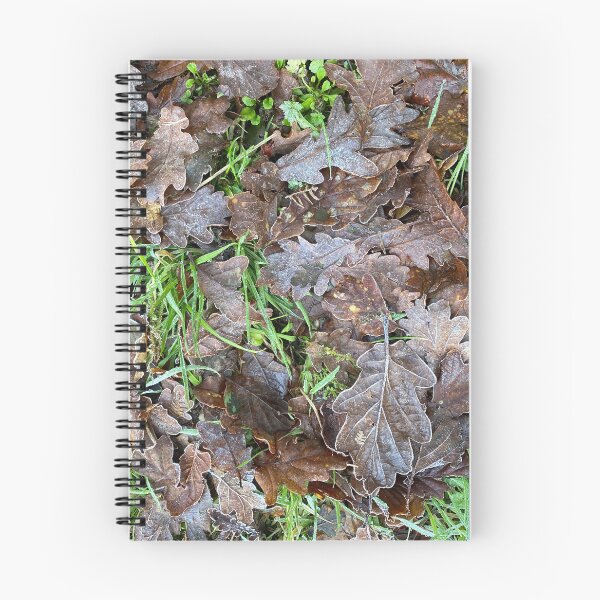 Item preview, Frosted Dead Leaves on Grass designed and sold by Sinemathk.