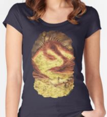 SLEEPING SMAUG Women's Fitted Scoop T-Shirt