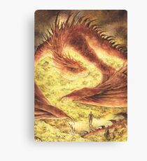 SLEEPING SMAUG Canvas Print