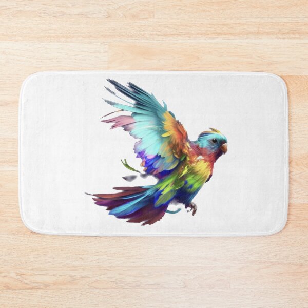 Item preview, Colorful parrot flapping wings designed and sold by baksuart.