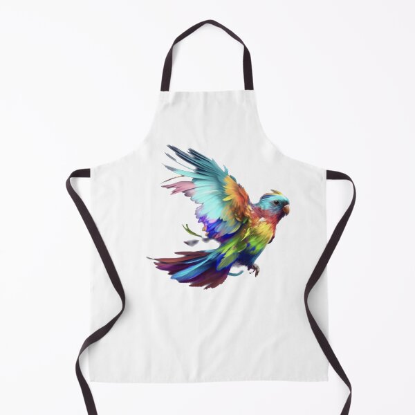 Item preview, Colorful parrot flapping wings designed and sold by baksuart.